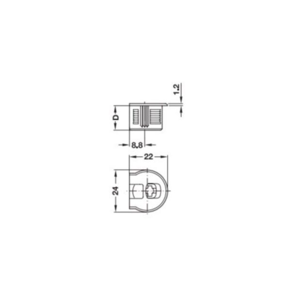 Caja Rafix 20/16 Plas.col.aluminio