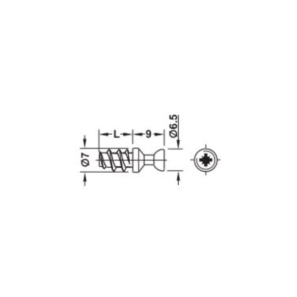Perno Rafix M20 Zk.nat. 5/7,5