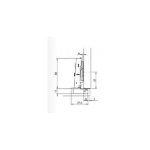 Bisagra HAFELE.C/Suave C.0 CLIP 110° Ø35 (sin base)