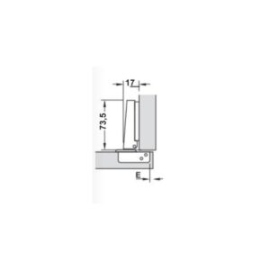 Bisagra HAFELE.TP C.0 s.resorte CLIP 110° Ø35 (sin base)