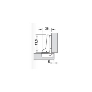Bisagra HAFELE.ap.auto C.9 CLIP 110° Ø35 (sin base)