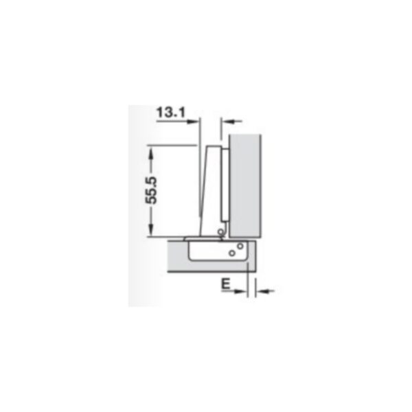 BIS HAFELE ESTANDAR C.9 cierr.auto.Ø35 (sin base)