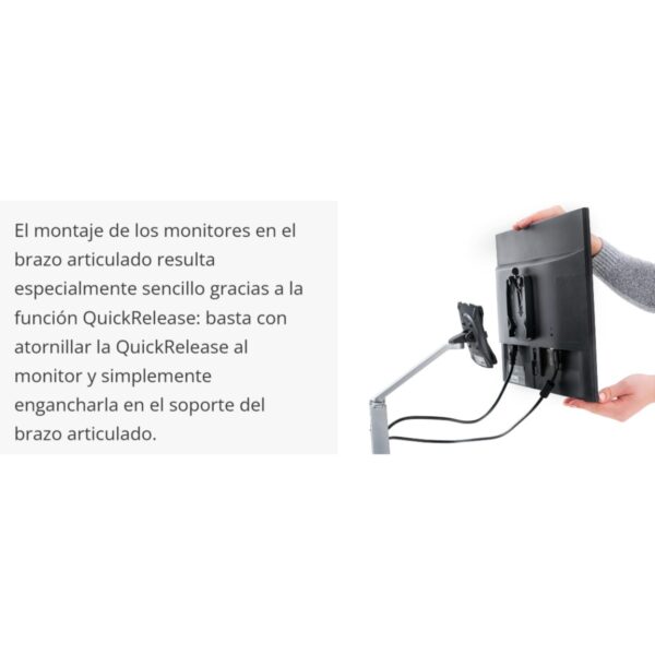 NOVUS Clu Duo C brazo Duo con fijacion para sujecion mesa negro