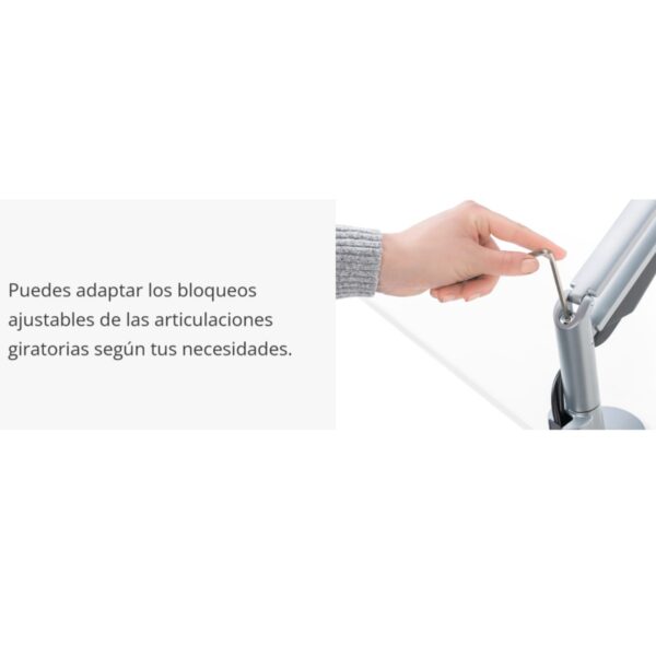 NOVUS Clu Duo C brazo Duo con fijacion para sujecion mesa negro