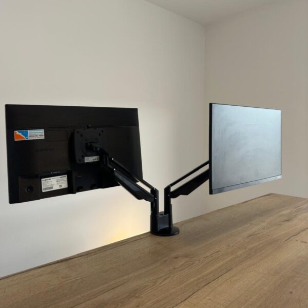 NOVUS Clu Duo C brazo Duo con fijacion para sujecion mesa negro