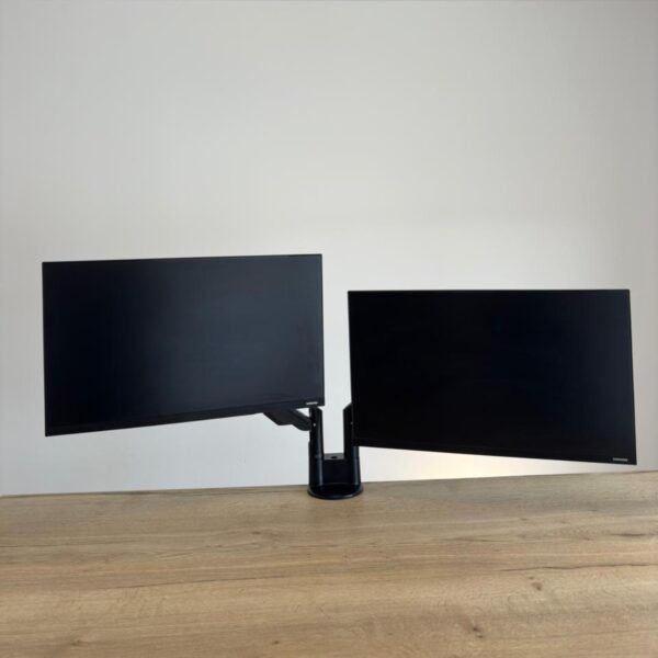 NOVUS Clu Duo C brazo Duo con fijacion para sujecion mesa negro
